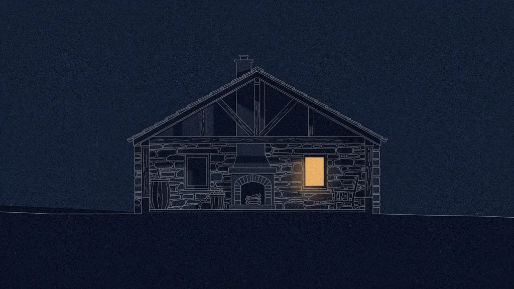 Therapy & wellness blueprint — Scottish bothy at dusk
